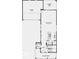 Floor plan showcasing the layout of the garage, great room, kitchen, powder room, and covered porch at 15982 Meadow Frost Ct, Fishers, IN 46037