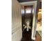 This powder room offers a unique and elegant design at 1740 Golden Field Dr, Greenwood, IN 46143