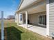 Covered back patio and landscaped backyard are ideal for entertaining and outdoor living at 3252 Jasper Ln, Brownsburg, IN 46112