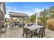 Outdoor patio area with multiple seating areas, perfect for entertaining or relaxing outside at 3342 Challenger Dr, Plainfield, IN 46168