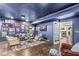 Basement Gathering room features a variety of wall decor, and a kitchenette at 3342 Challenger Dr, Plainfield, IN 46168