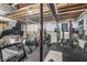 Unfinished basement provides a blank canvas and home gym at 3342 Challenger Dr, Plainfield, IN 46168