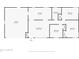 Simplified floor plan depicting the room layout and approximate dimensions of the house at 7133 Mc Lain Dr, Indianapolis, IN 46217