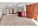 Bonus room with large bar and double doors at 7540 S Mooresville Rd, Indianapolis, IN 46221