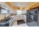 The kitchen features white cabinets, stainless steel appliances, and an eat-in area at 868 Glendale Dr, Franklin, IN 46131
