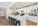 Modern kitchen with a large island, stainless appliances, and white cabinets and countertops at 887 Tuxedo Dr, Westfield, IN 46074