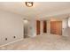 Spacious basement, offering ample storage with built-in closets, and potential for customizable living at 9462 Bent Brook Dr, Indianapolis, IN 46250