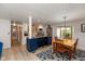 Open-concept living space with a kitchen island and a dining area at 9462 Bent Brook Dr, Indianapolis, IN 46250