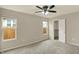 Comfortable bedroom with ceiling fan and closet at 1715 E Kelly St, Indianapolis, IN 46203