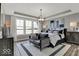 Serene main bedroom with large windows, a sitting area, and elegant decor at 20147 Chad Hittle Blvd, Westfield, IN 46074