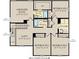 Second floor plan displays the owner's suite, three bedrooms, two baths, a loft and the laundry area at 2109 Boxwood Dr, Greenfield, IN 46140