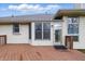 Wooden back deck, great for enjoying outdoors at 2231 Reston Ln, Columbus, IN 47203