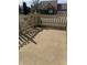 Concrete patio and privacy fence at 2610 Big Bear Ln, Indianapolis, IN 46217