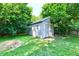 Backyard with a shed for extra storage space and easy access to tools at 2700 Yellowwood Ct, Columbus, IN 47203