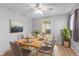 Cozy dining room featuring a wooden table, seating for six, and a decorative rug, creating a welcoming atmosphere at 3109 Welch Dr, Indianapolis, IN 46224