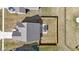 Aerial view of the home showing the roof, backyard, and perimeter fencing at 4213 Katie Ln, Indianapolis, IN 46239