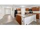 Spacious kitchen boasts an island, ample counter space, modern appliances, and seamless connectivity to living areas at 4213 Katie Ln, Indianapolis, IN 46239