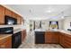 Functional kitchen featuring modern appliances, plenty of cabinet space, and an open design concept at 4213 Katie Ln, Indianapolis, IN 46239