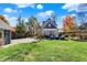 Well-manicured backyard with an outdoor lounge area, perfect for relaxation and entertaining guests at 450 W Ash St, Zionsville, IN 46077