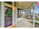 Inviting front porch with a decorative wreath on the door, offering a warm and welcoming entrance at 450 W Ash St, Zionsville, IN 46077