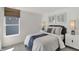 Bright bedroom boasts neutral decor, enhancing the tranquil and serene atmosphere at 4571 Laughter Ln, Indianapolis, IN 46235