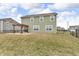 Backyard featuring a wooden pergola with swing at 6180 N Rosewood Dr, McCordsville, IN 46055