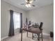 Cozy office space with natural light, perfect for a home office or study at 6180 N Rosewood Dr, McCordsville, IN 46055