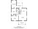 Detailed floor plan illustrating the layout of the rooms on the main floor, including a screened in porch at 633 Fletcher Ln, Beech Grove, IN 46107