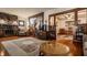 Open-concept living room and dining area featuring classic architectural features and ample space at 741 Dequincy St, Indianapolis, IN 46201
