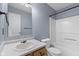 The full bath includes a sink with cabinet, and a shower and bathtub at 8551 Belle Union Ct, Camby, IN 46113