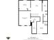 Upstairs floor plan displaying bedrooms, bathrooms, and closet spaces with dimensions for easy visualization at 8551 Belle Union Ct, Camby, IN 46113