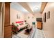 Cozy finished basement featuring neutral walls, tile flooring, and a comfortable seating area at 8968 Old Haggard Rd, Morgantown, IN 46160