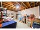 Spacious unfinished basement area with exposed ceiling, perfect for storage or future customization projects at 8968 Old Haggard Rd, Morgantown, IN 46160