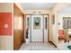 Bright foyer with tile flooring and decorative accents upon entry at 8968 Old Haggard Rd, Morgantown, IN 46160