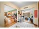 Open-concept living spaces flow seamlessly together with hardwood floors at 8968 Old Haggard Rd, Morgantown, IN 46160