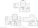 This floor plan displays a detailed overview of the home's multiple floors, including the kitchen, living room, and bedrooms at 9253 Windrift Way, Zionsville, IN 46077