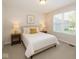 Cozy bedroom with a plush bed, two nightstands with lamps, and a window to let in natural light at 10027 Landis Blvd, Fishers, IN 46040