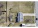Overhead view of house featuring a huge yard with mature trees and landscaping in a suburban neighborhood at 10212 Ironway Dr, Indianapolis, IN 46239