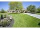 Beautifully landscaped front yard with lush green grass and a charming home exterior at , Carmel, IN 46032