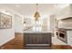 Bright kitchen with a large island, stainless steel appliances, and marble countertops at , Carmel, IN 46032