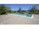 Beautiful backyard pool with a jacuzzi and luxurious landscaping at , Carmel, IN 46032