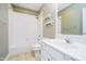Bathroom showcasing a white tub and shower combination with a coordinating white sink at 14339 Jeremy Dr, Carmel, IN 46033