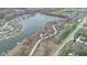 Stunning aerial view of lakeside community with waterfront homes and lush green spaces at 1847 Crystal Bay East Dr, Plainfield, IN 46168