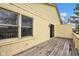 Spacious deck featuring sliding glass door to house and large window at 1847 Crystal Bay East Dr, Plainfield, IN 46168