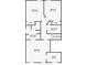 Upstairs floorplan of the home showing three bedrooms and two bathrooms at 2037 Rhettsbury St, Carmel, IN 46032