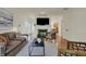 Bright living room with hardwood floors, a fireplace, and contemporary furnishings at 2037 Rhettsbury St, Carmel, IN 46032