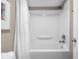 Clean bathroom with shower-tub combination at 3849 Waycross Dr, Columbus, IN 47203