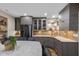 Modern kitchen with sleek cabinetry, stainless steel appliances, and a stylish island, perfect for cooking and entertaining at 3849 Waycross Dr, Columbus, IN 47203