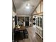 Charming dining area with vaulted ceilings, wood accents, and stylish decor at 4904 Betholm Dr, Indianapolis, IN 46239