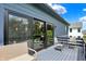 Outdoor deck showing seating area and sliding glass doors, great for entertaining at 5120 Melbourne Pl, Zionsville, IN 46077